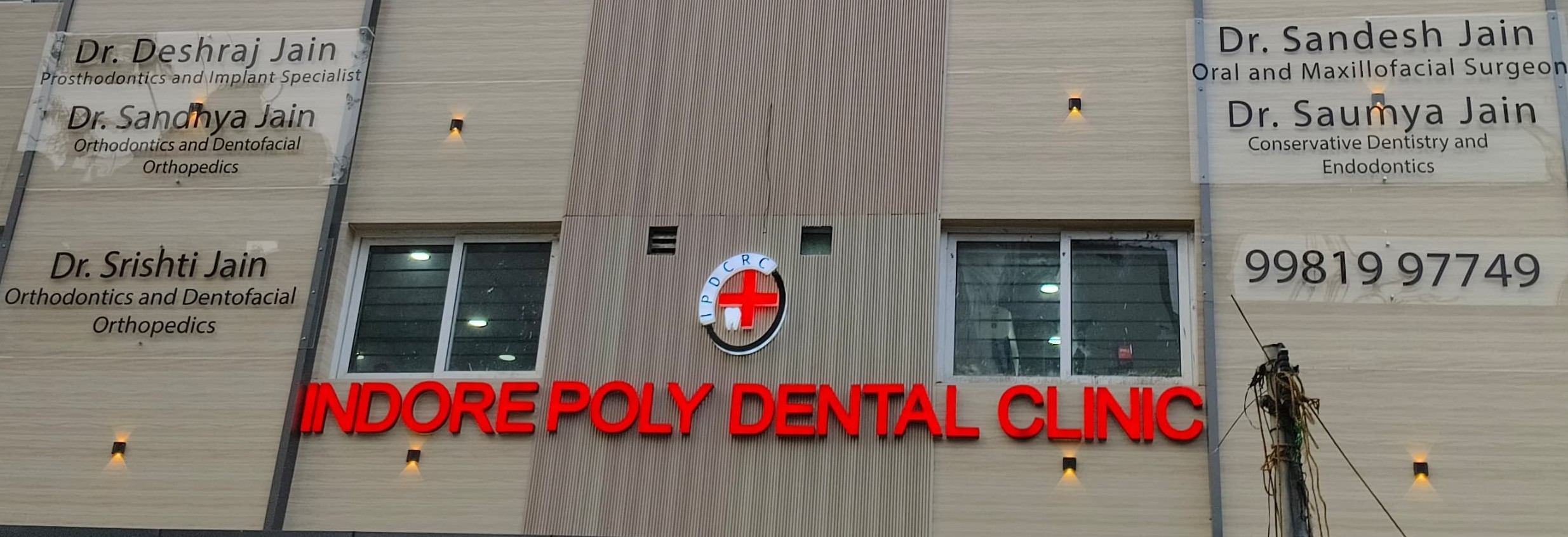 Indore Poly Dental Clinic LED Signage