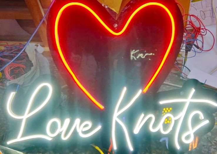 Love Knots wedding neon